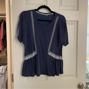 Francesca’s Navy Flow Top